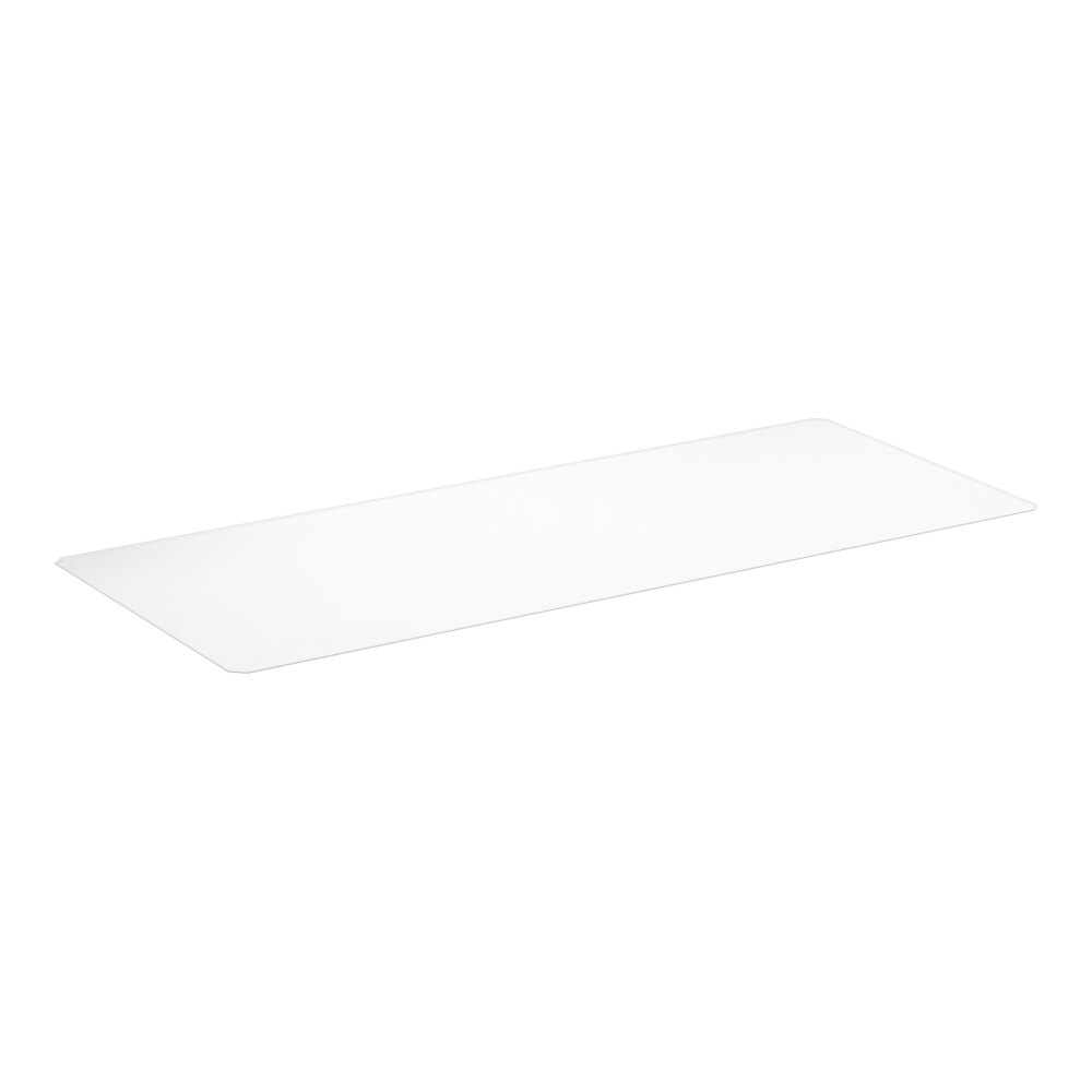 A clear PVC shelf liner measuring 30 inches by 72 inches.