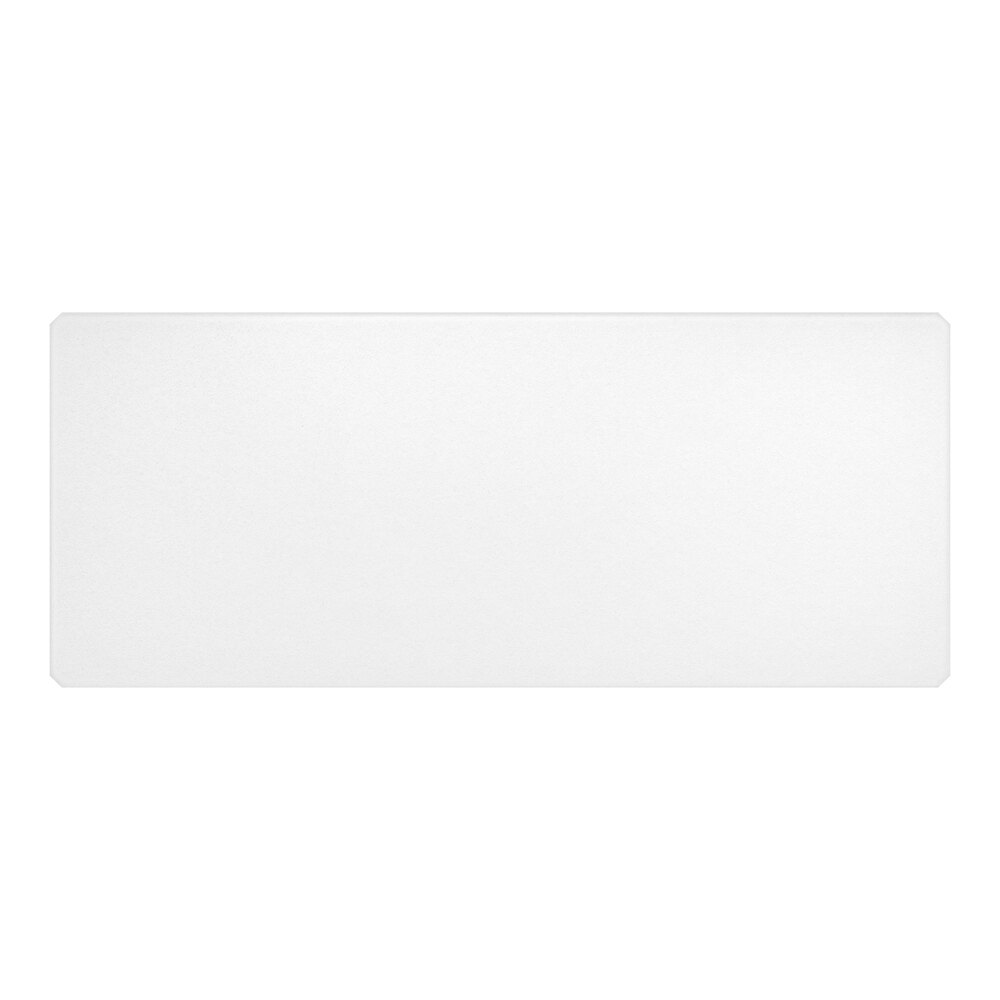 A clear PVC shelf liner measuring 30 inches by 72 inches.