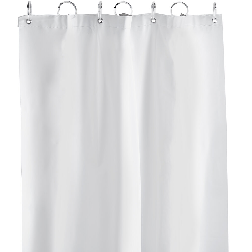 American Specialties, Inc. 42" x 72" White Vinyl Shower Curtain 101200