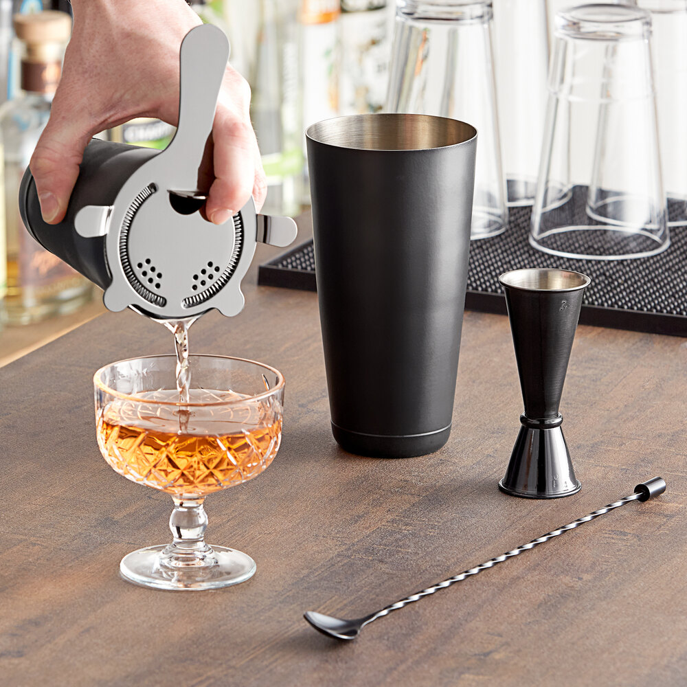 Acopa 16 oz. Stainless Steel 3-Piece Cobbler Cocktail Shaker