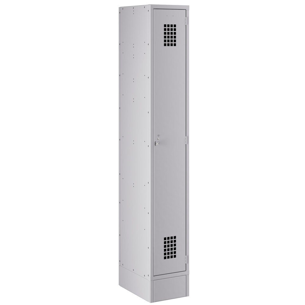 Regency Space Solutions Gray 12 inch x 18 inch x 78 inch Single, 1 Tier Locker - Assembled