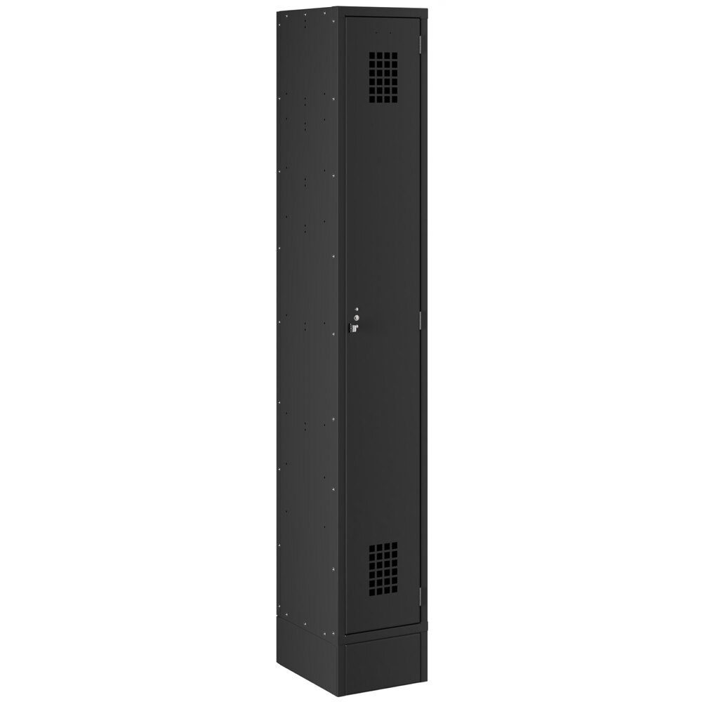 Regency Space Solutions Black 12 inch x 15 inch x 78 inch Single, 1 Tier Locker - Assembled