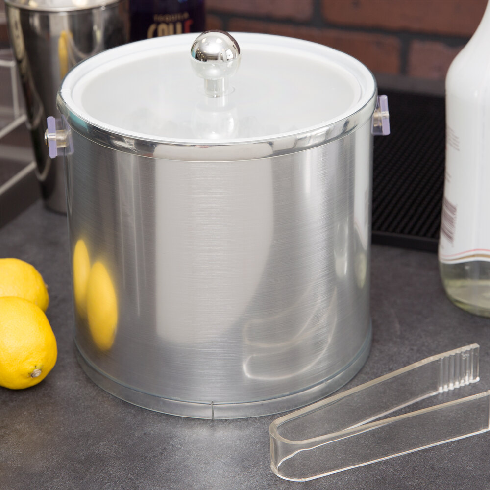 how business craft name to with IBS32 American Metalcraft Qt. Silver 3 Tongs Ice Bucket