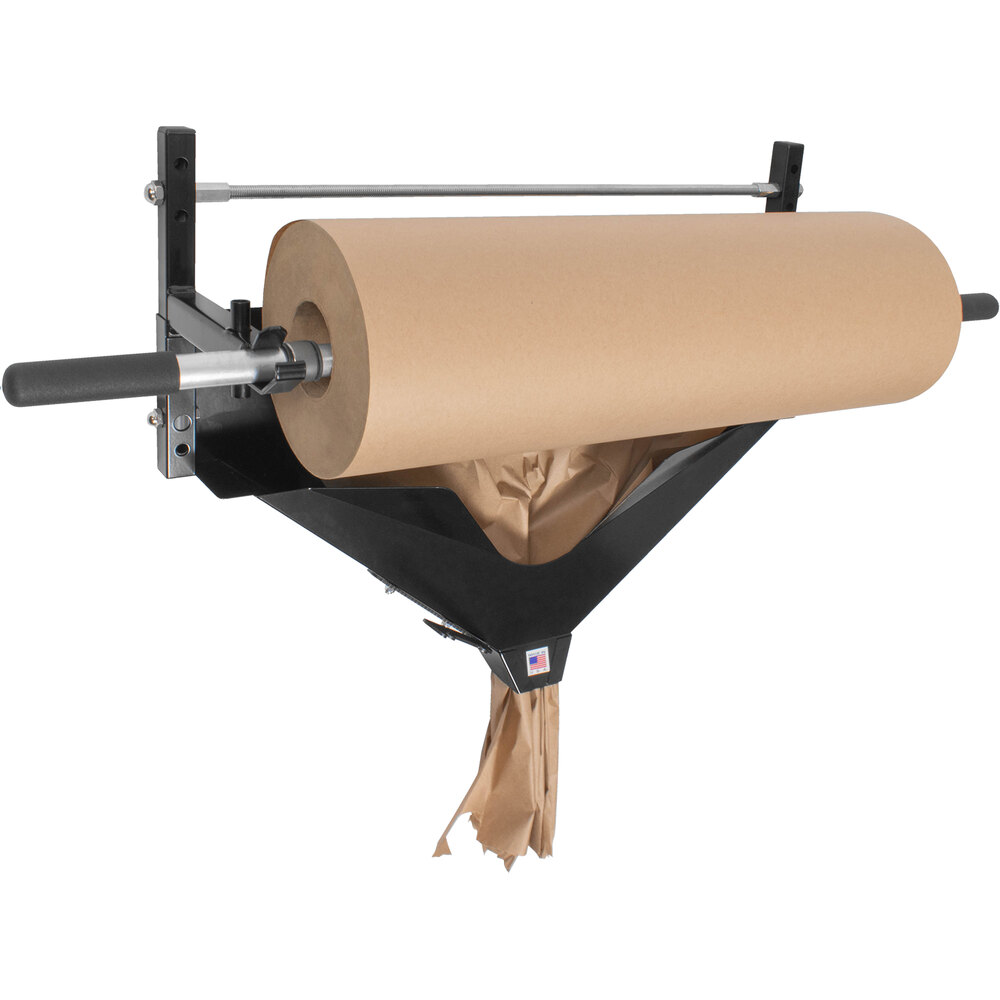 Lavex 36" Kraft Paper Dispenser with Crumpler