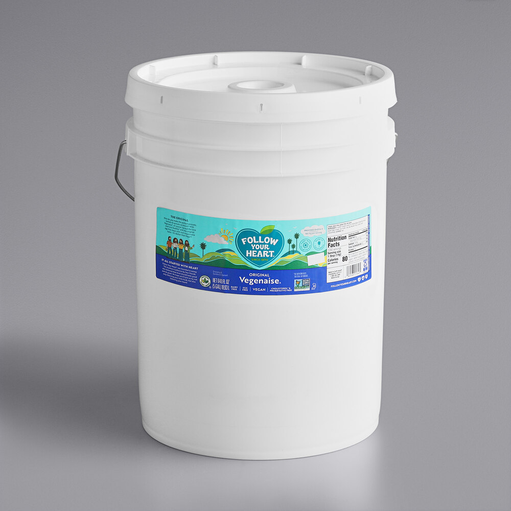 Follow Your Heart Original Vegenaise Vegan Mayonnaise 5 Gallon