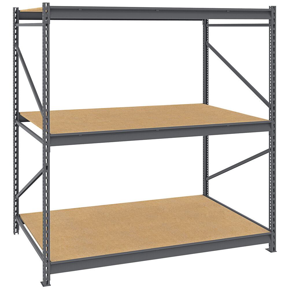 Tennsco 48" x 72" x 84" Dark Gray Bulk Storage Rack Unit with