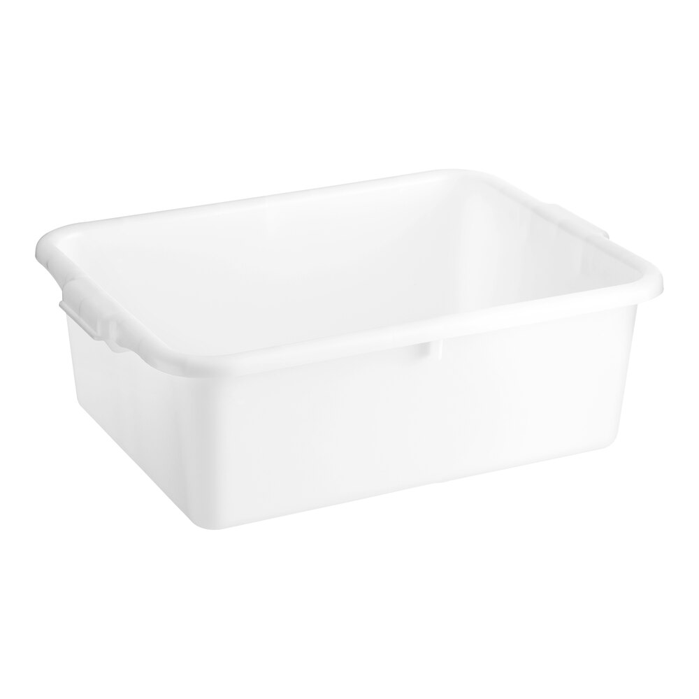 Vigor 20" x 15" x 7" White HeavyDuty Polypropylene Bus Tub / Storage Box