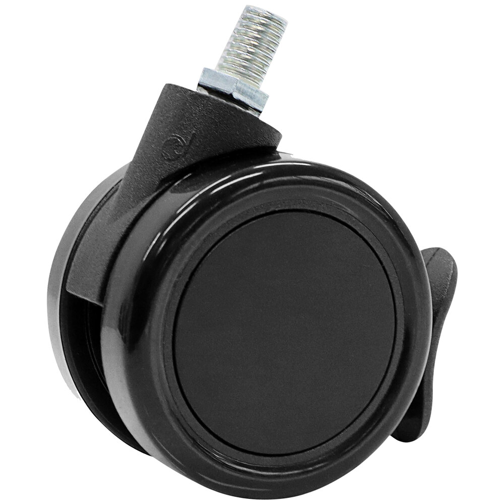 Correll 3" Black / Chrome Deluxe Caster Kit for Correll Collaborative Desks and Activity Tables