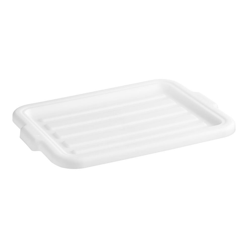 Vigor 20" x 15" White HeavyDuty Polypropylene Bus Tub Lid / Storage