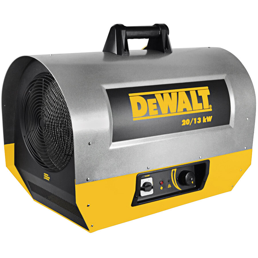DeWalt Portable Forced Air Electric Construction Heater DXH2000TS - 240V, 1  Phase, 13 / 20 kW