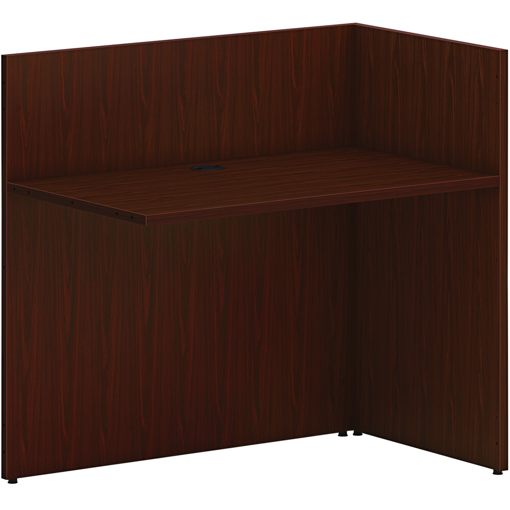 HON Mod 42" x 25" x 41" Traditional Mahogany Reception Desk Return Shell