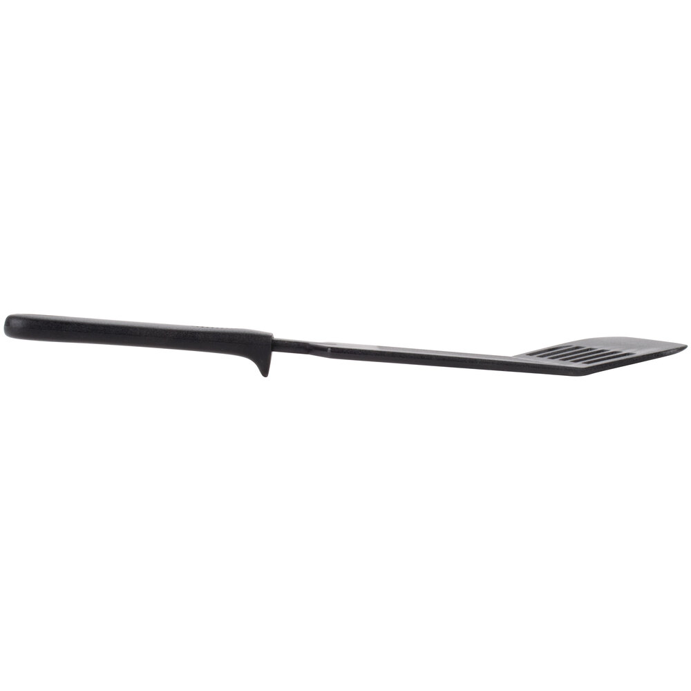 Thunder Group 12" Black Nylon Slotted Heat Resistant Turner / Spatula