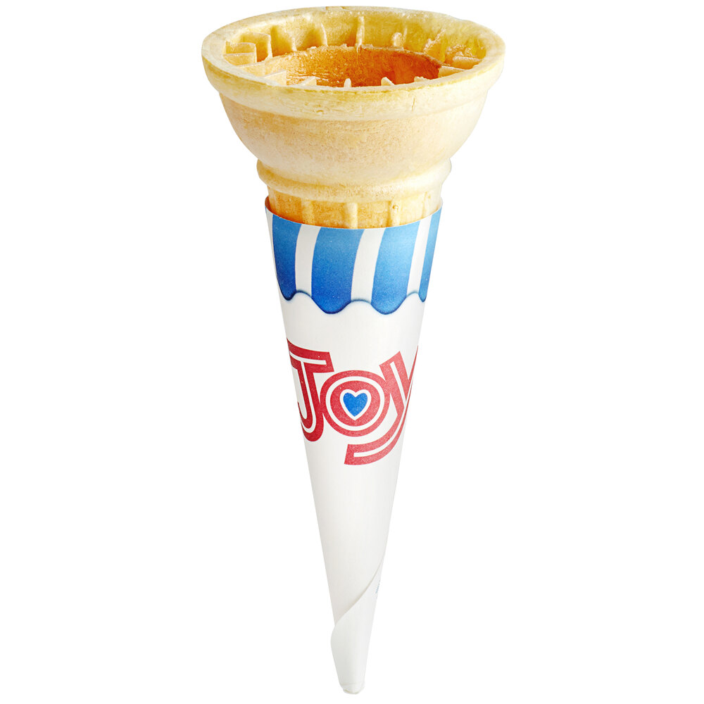 JOY 1 Pointed Bottom Jacketed Cake Cone Dispenser Pack 1056/Case