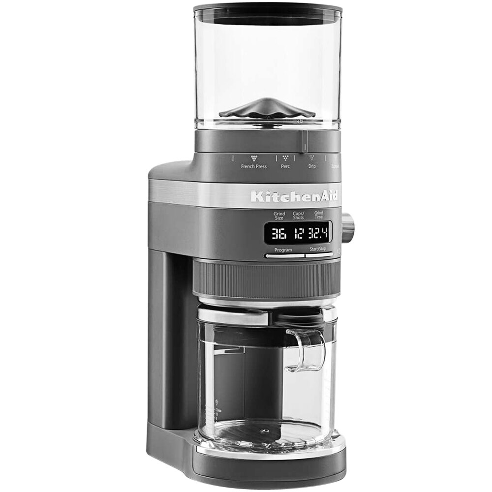 KitchenAid KCG8433DG Gray Burr Coffee Grinder 120V