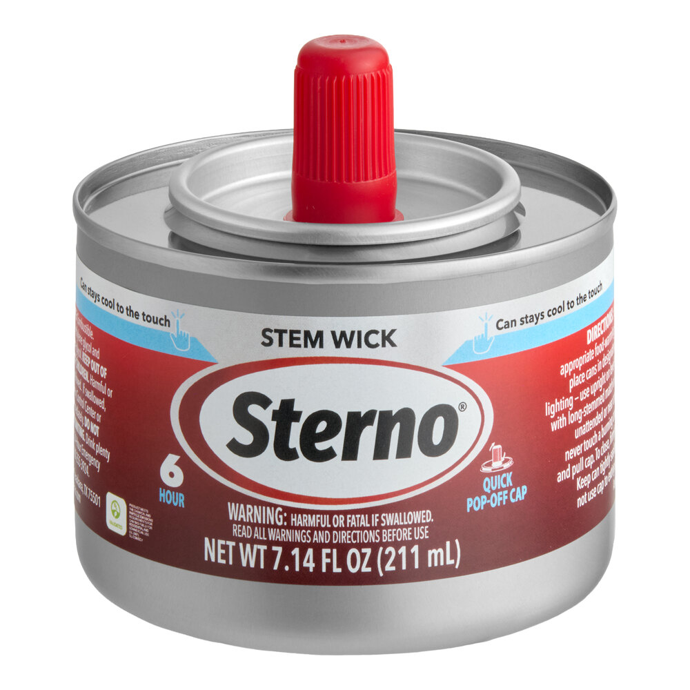 Sterno 10102 6 Hour Stem Wick Chafing Fuel - 24/Case