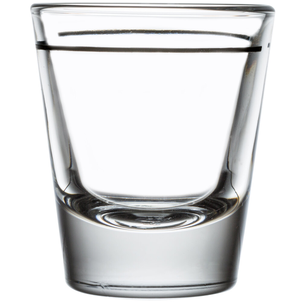 1 oz LIQUOR/WHISKEY SHOT GLASS BARS/TAVERNS TOP FLAIRS OUT #5031 12 GLASSES 