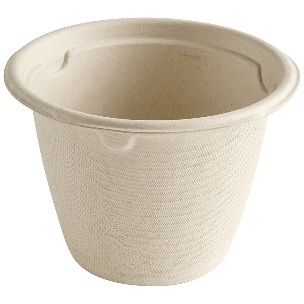 World Centric 4 oz. Compostable Fiber Portion Cup CUSCU4 1000/Case