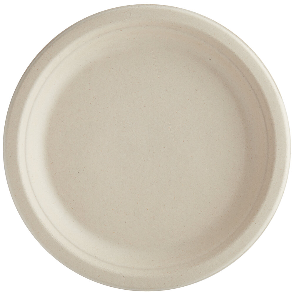 World Centric 9" Round Compostable Fiber Plate 1000/Case