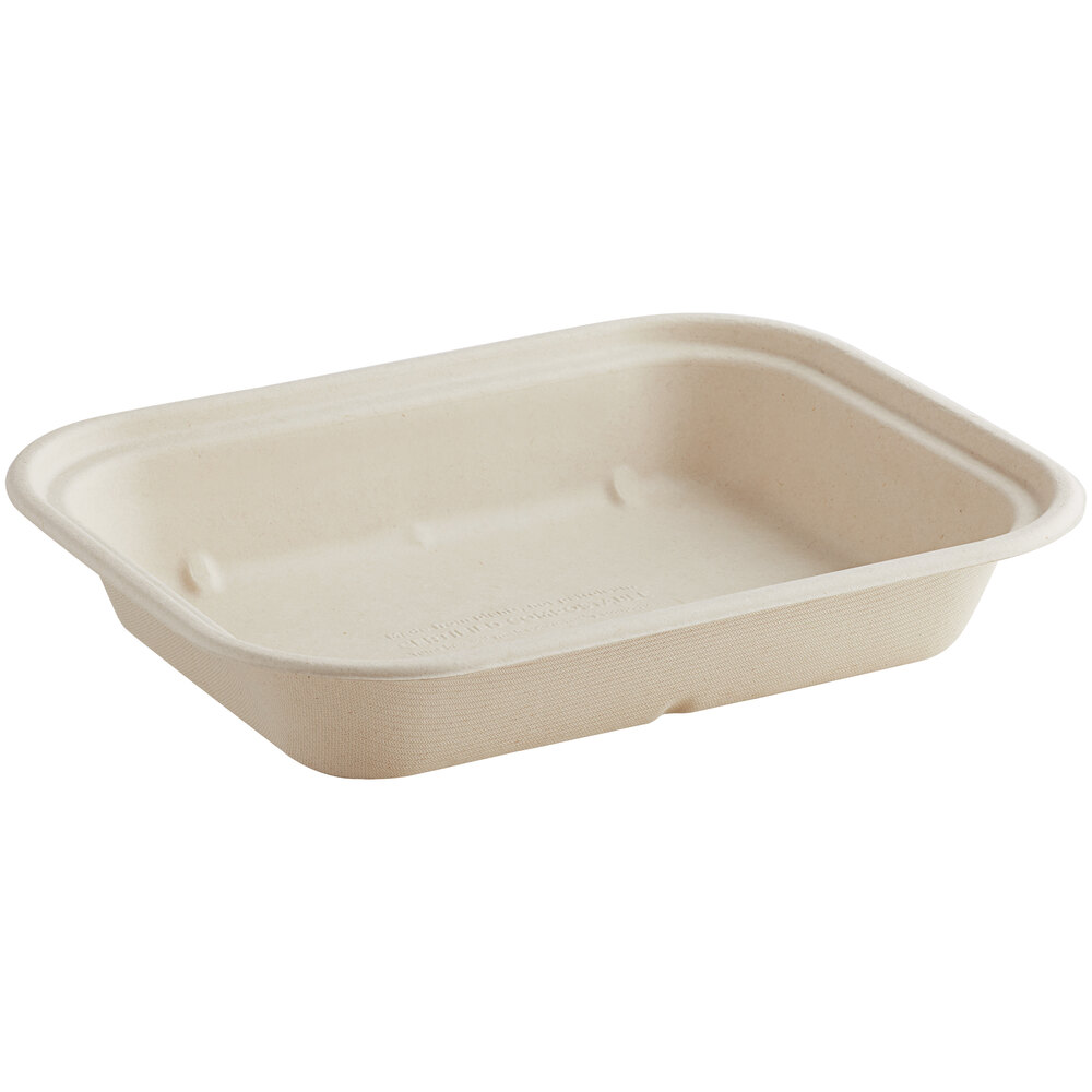 World Centric 36 oz. One Compartment Compostable Fiber Container - 400/Case