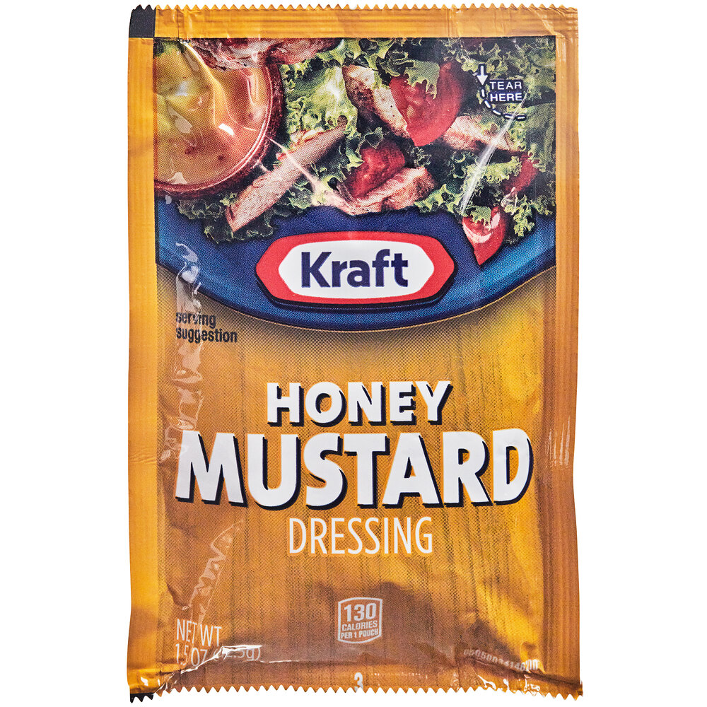 Kraft Honey Mustard Dressing Packet 1.5 oz. 60/Case