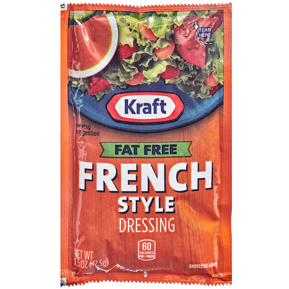 Kraft FatFree French Dressing Packet 1.5 oz. 60/Case