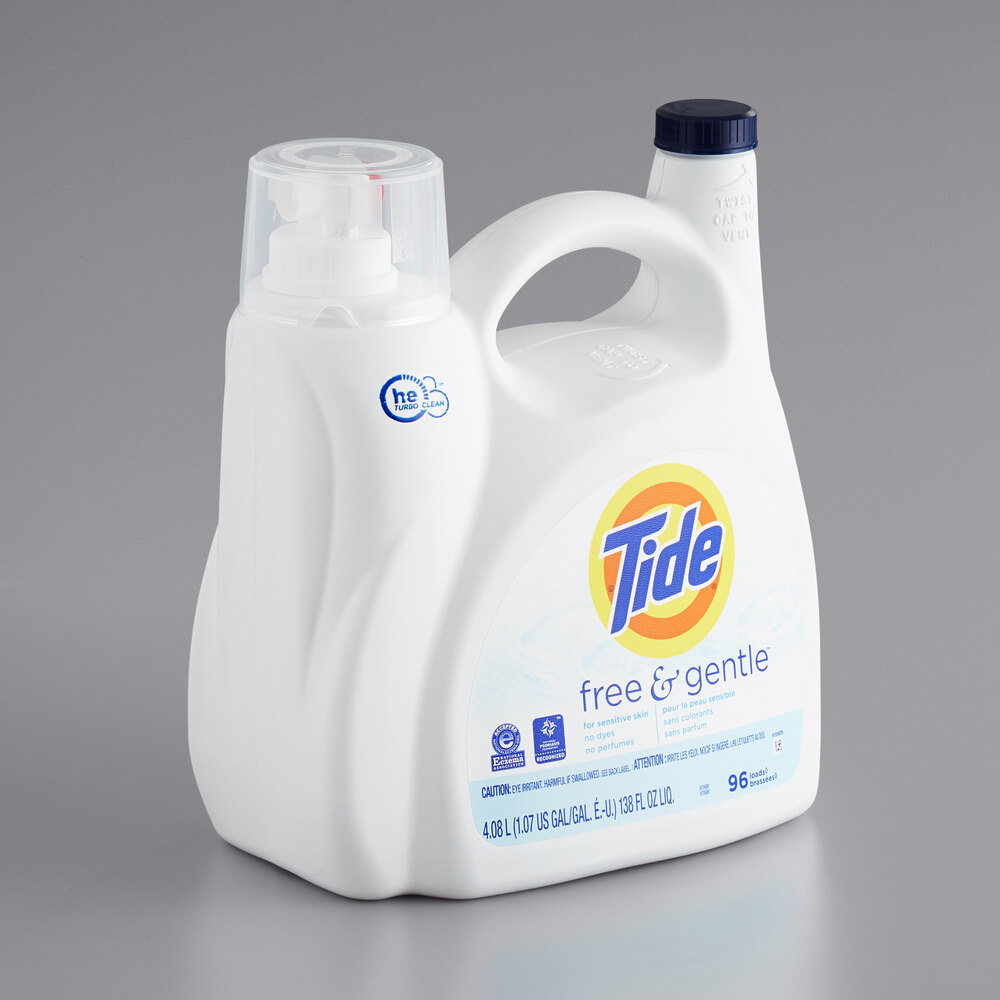 Tide 41965 138 fl. oz. Free & Gentle Liquid Laundry Detergent