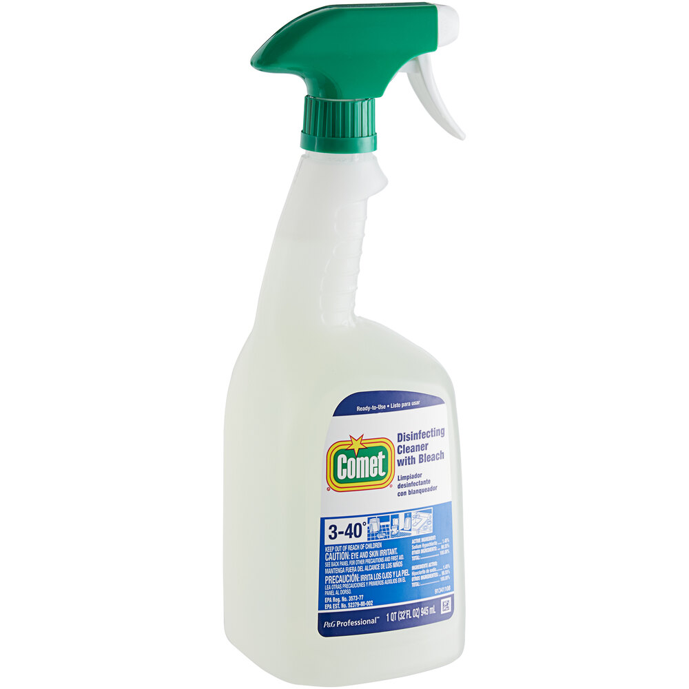 Comet 75350 Disinfecting Cleaner with Bleach ReadytoUse Spray 32 fl