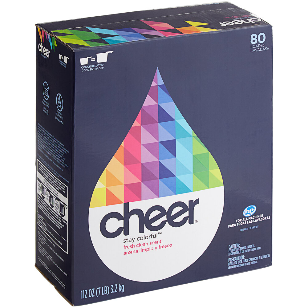 Cheer 84928 Stay Colorful 112 oz. Powdered Laundry Detergent 3/Case