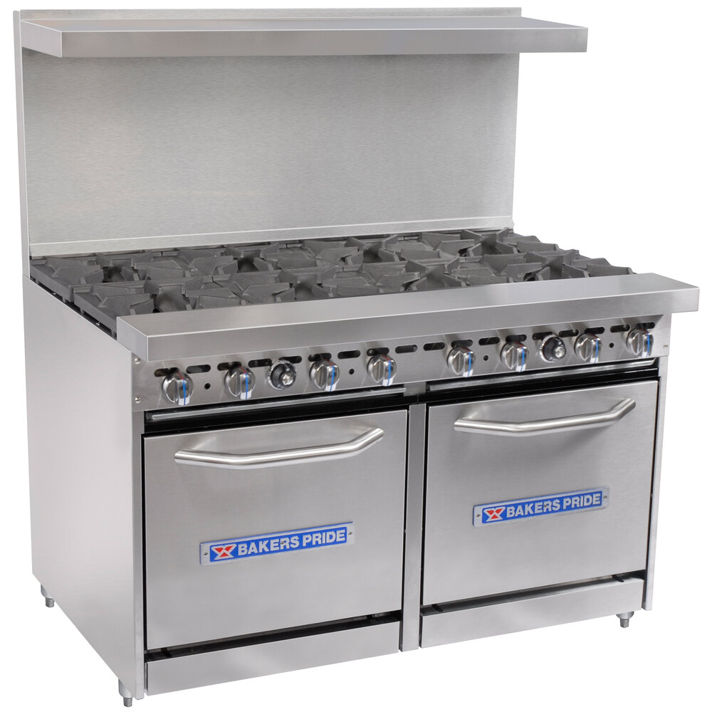 Bakers Pride Restaurant Series 48BP8BS20 Natural Gas 8 Burner Range