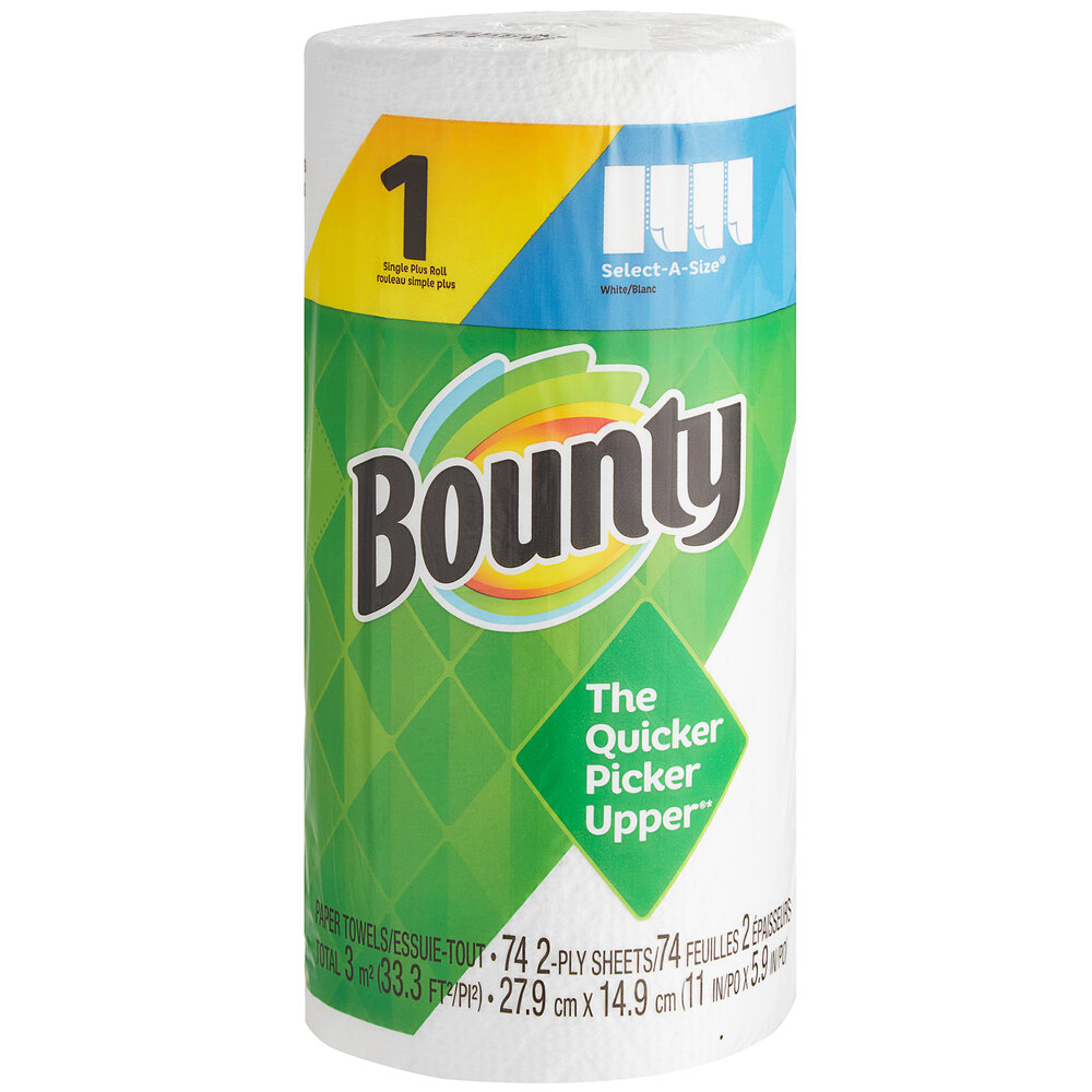 Bounty Essentials Paper Towel Roll (2Ply, 40 Sheets)