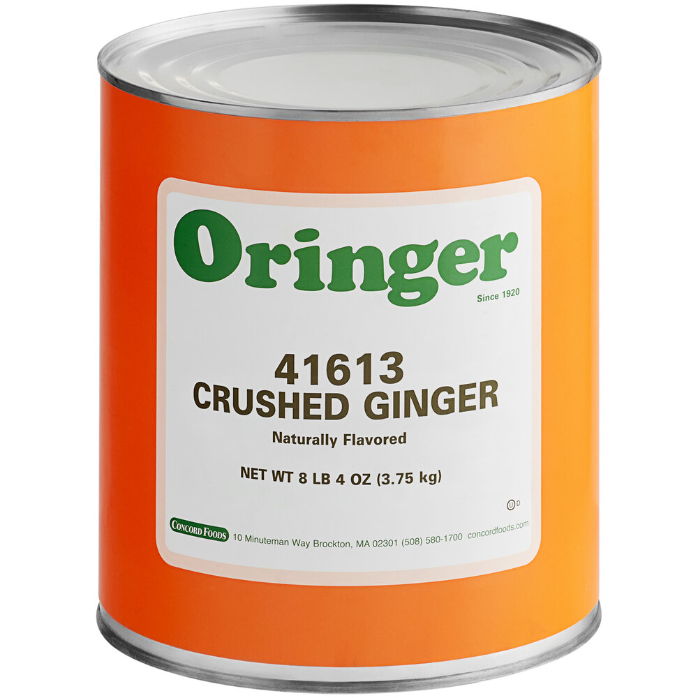 Oringer Ginger Hard Serve Ice Cream Base 10 Can