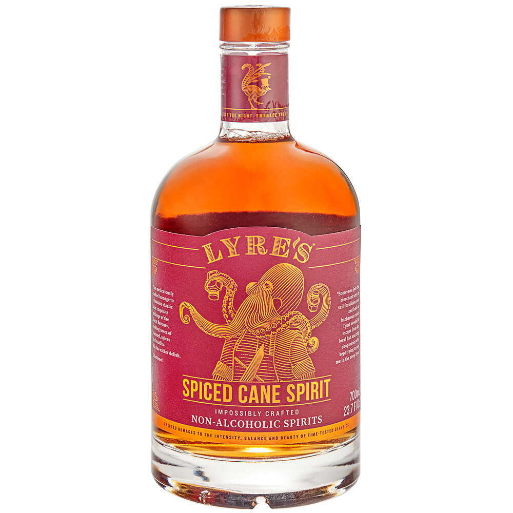 Lyre's Spiced Cane Spirit NonAlcoholic Rum 700mL Bottle