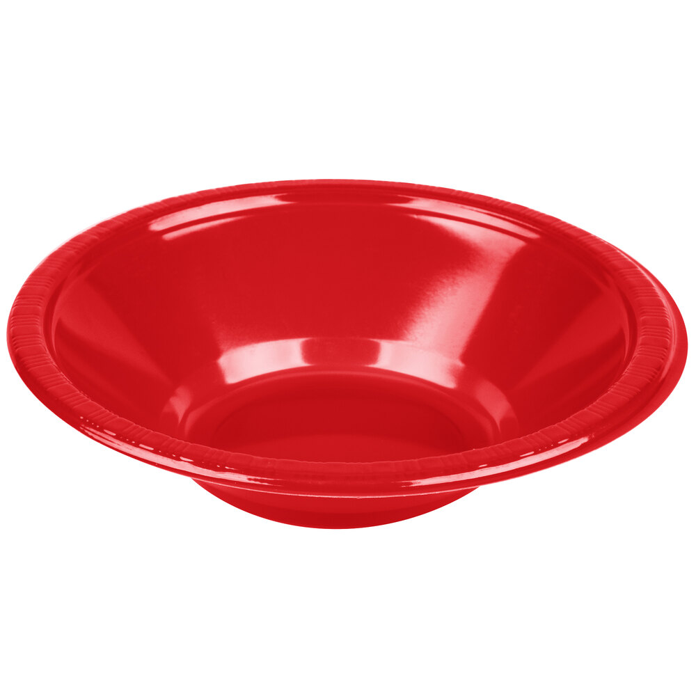 Creative Converting Red Plastic Bowls (Bulk, 20/Pack)