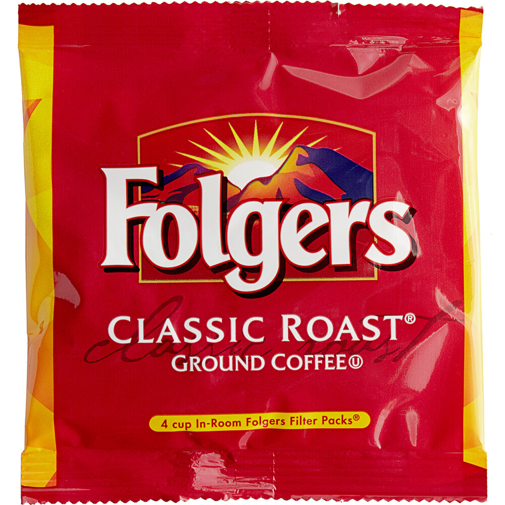 Folgers Classic Roast 4Cup Coffee Filter Pack 200/Case