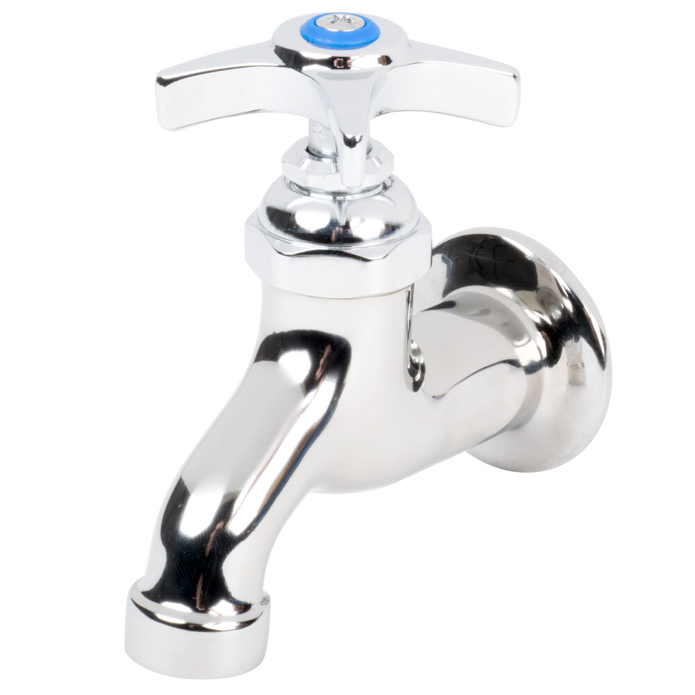 T&S B0700 Single Sink Faucet with 1/2" NPT Female Inlet, 4 Arm Handle