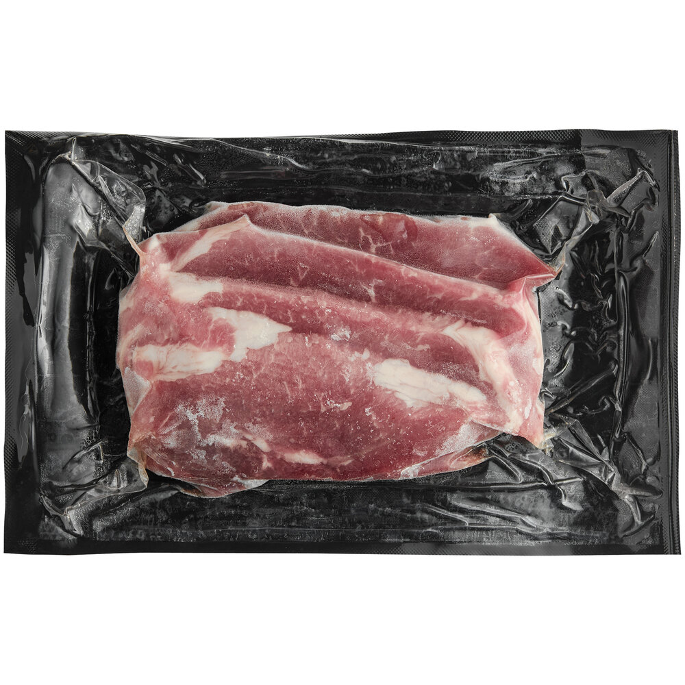 Stone Arch Farm Sliced Guanciale Mangalitsa Pork Jowl 8 oz. Pieces 5 lb.