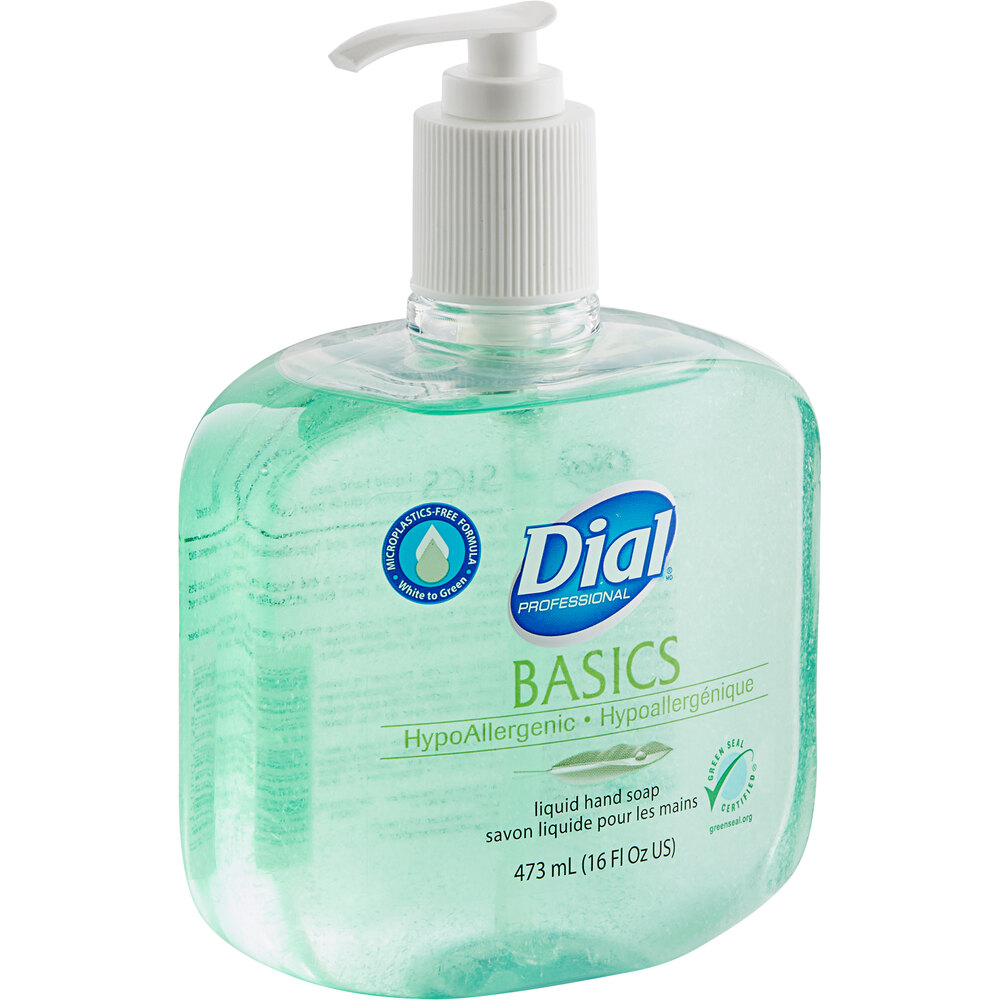 Dial Dia Professional Basics 16 Oz Hypoallergenic Liquid Hand Soap 12 Case Dial Dia Professional Basics 16 Oz Hypoallergenic Liquid Hand Soap 12 Case