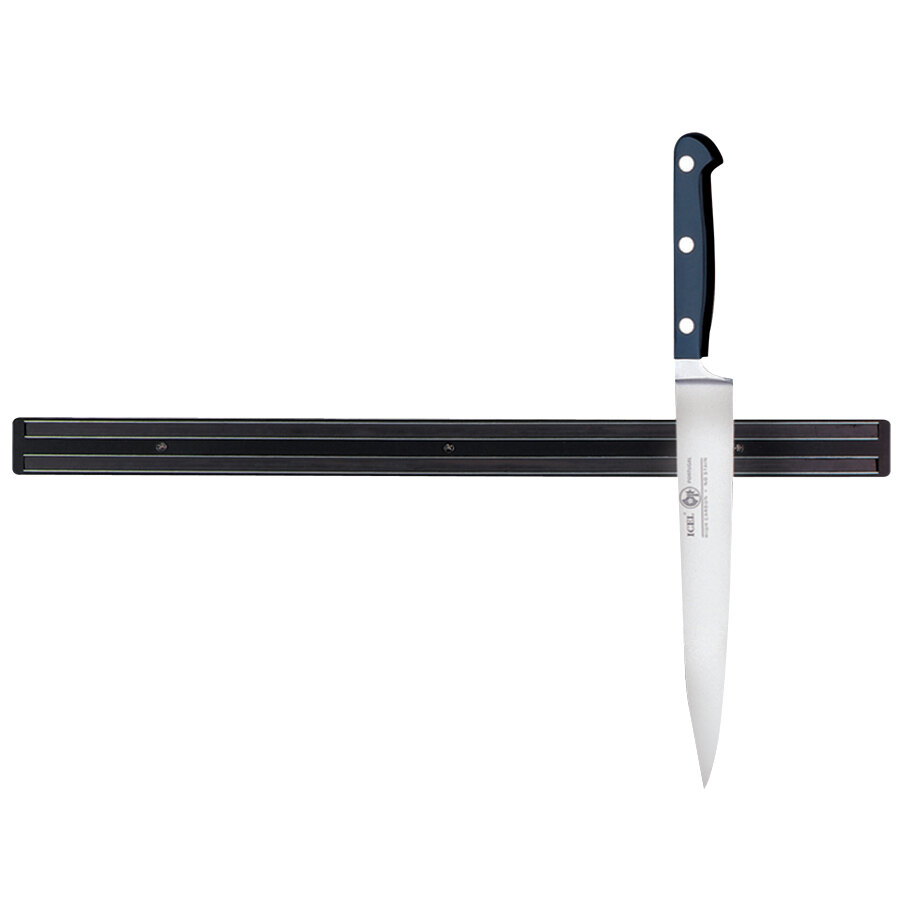 Tablecraft 2913P 13" Black Knife Holder / Strip