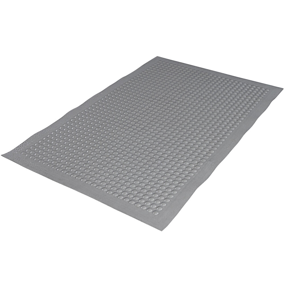 Notrax Autoclavable Bubble 2' x 3' Gray AntiFatigue Mat 448S0023GY 3