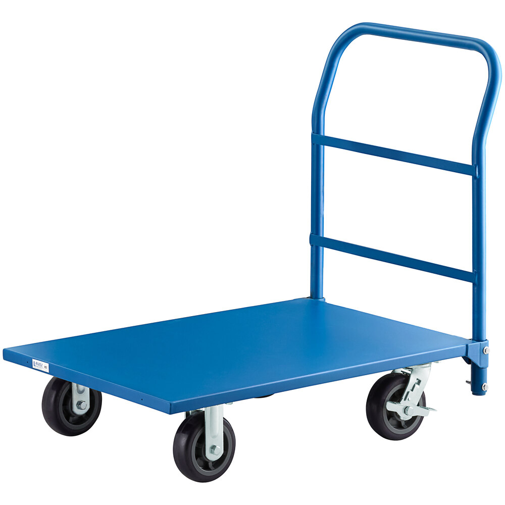 Lavex Industrial 24" x 36" Blue Steel Platform Truck 2000 lb. Capacity