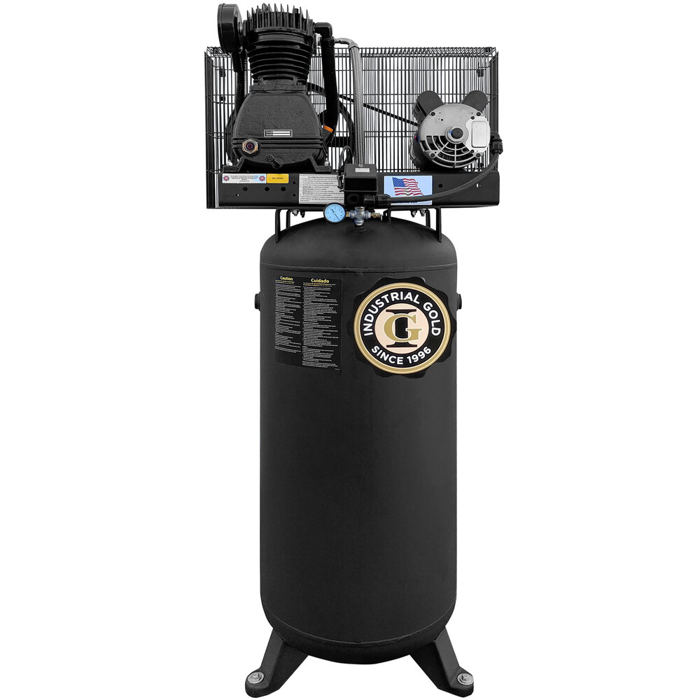 Industrial Gold 60 Gallon 5 hp Vertical Air Compressor CI51E63V
