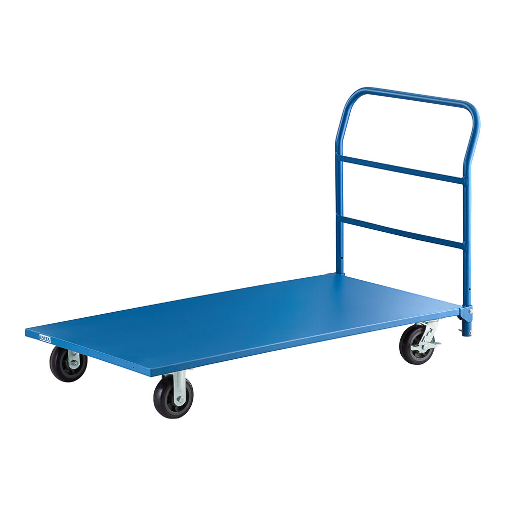 Lavex 30" x 60" Blue Steel Platform Truck 2000 lb. Capacity