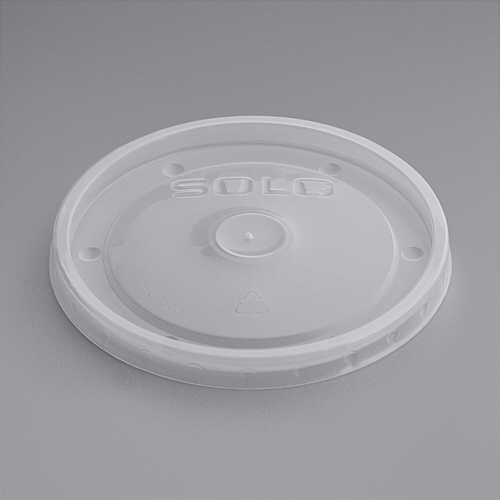 Solo 8 oz. Clear Vented Food Cup Lid - 1,000/Case