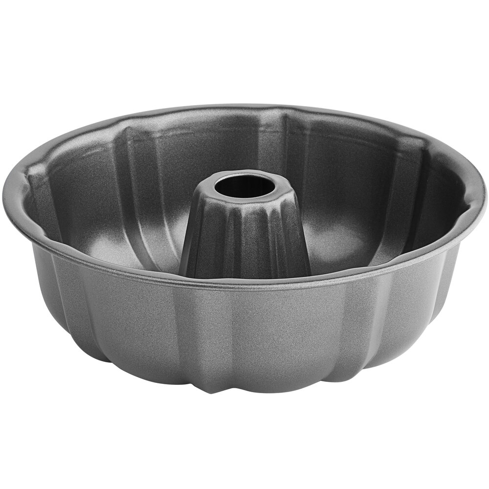 Baker's Lane Non-Stick Carbon Steel Fluted Tube Cake Pan, 6 Cup ...