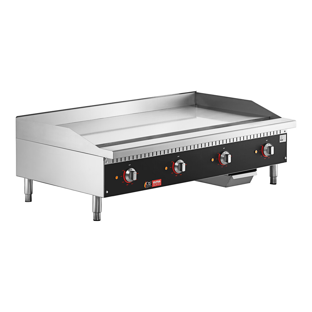 Avantco EG48N 48 Electric Countertop Griddle - 208/240V, 10482W-14000W