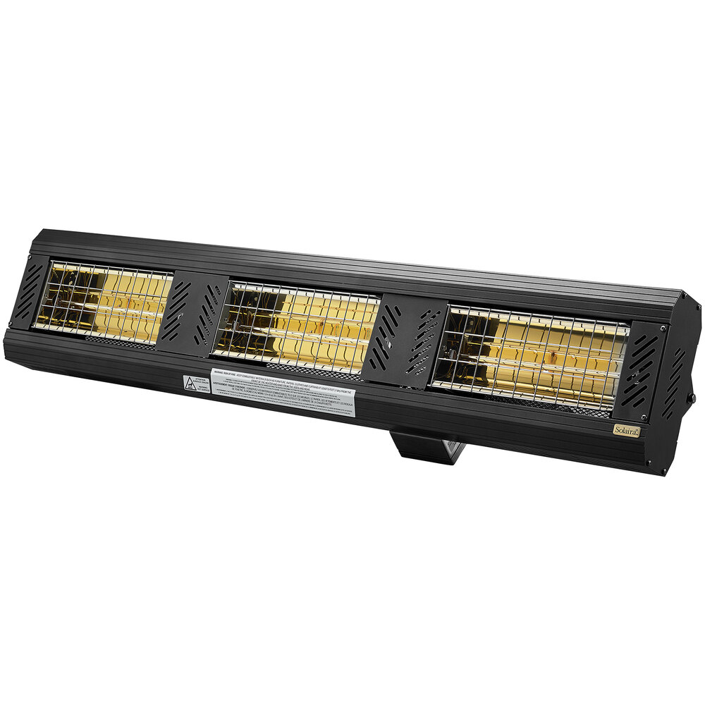 Solaira ICR Series H3 Black Aluminum Ultra Low Light Electric Infrared  Heater - 208/240V, 4500W
