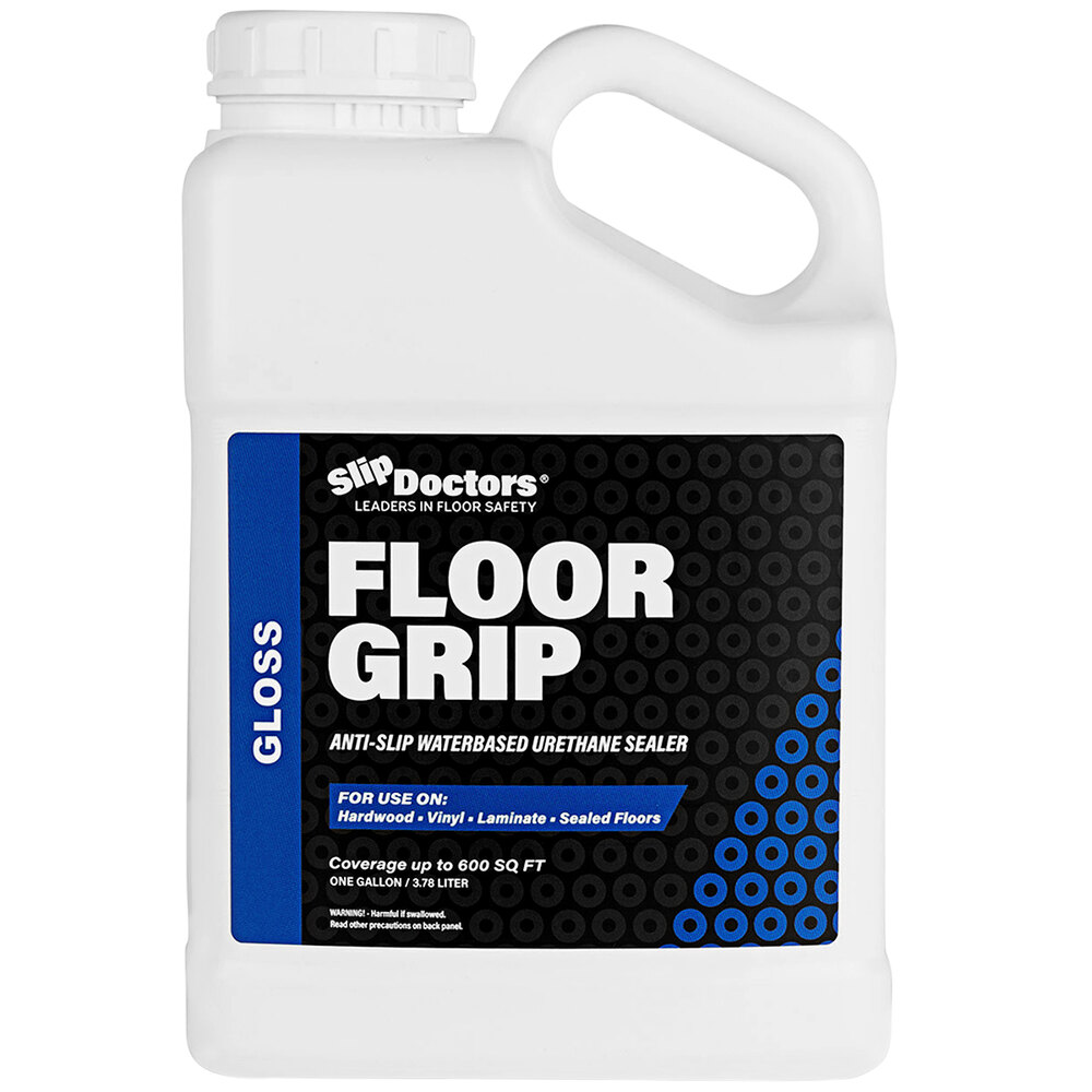 SlipDoctors Floor Grip SCTFGGLS1G 1 Gallon Gloss NonSlip Sealer for Vinyl & Wood Flooring