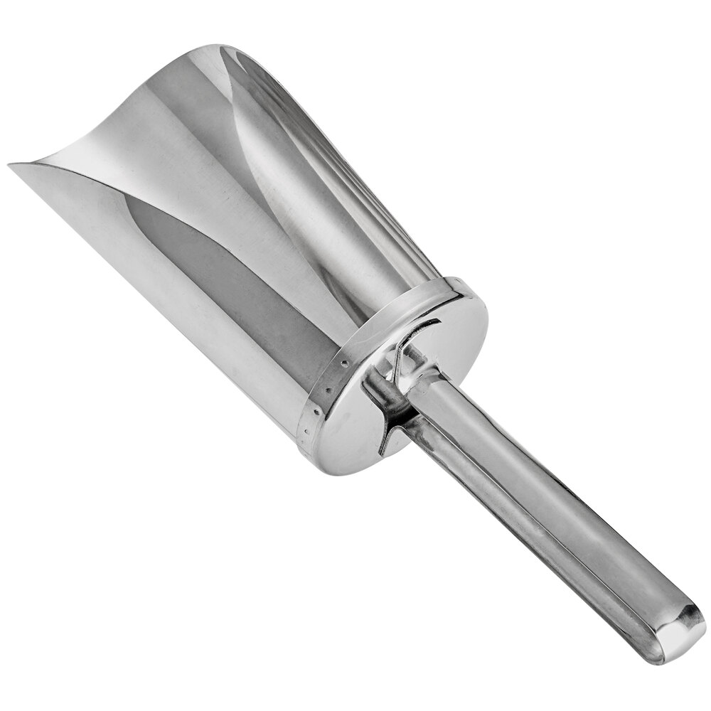 Choice 16 oz. Stainless Steel Flour / Breading Scoop