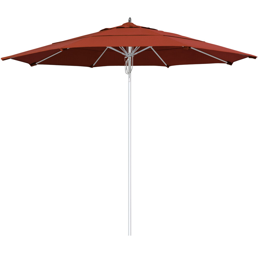 California Umbrella Newport Series 11' Pulley Lift Umbrella with 1 1/2