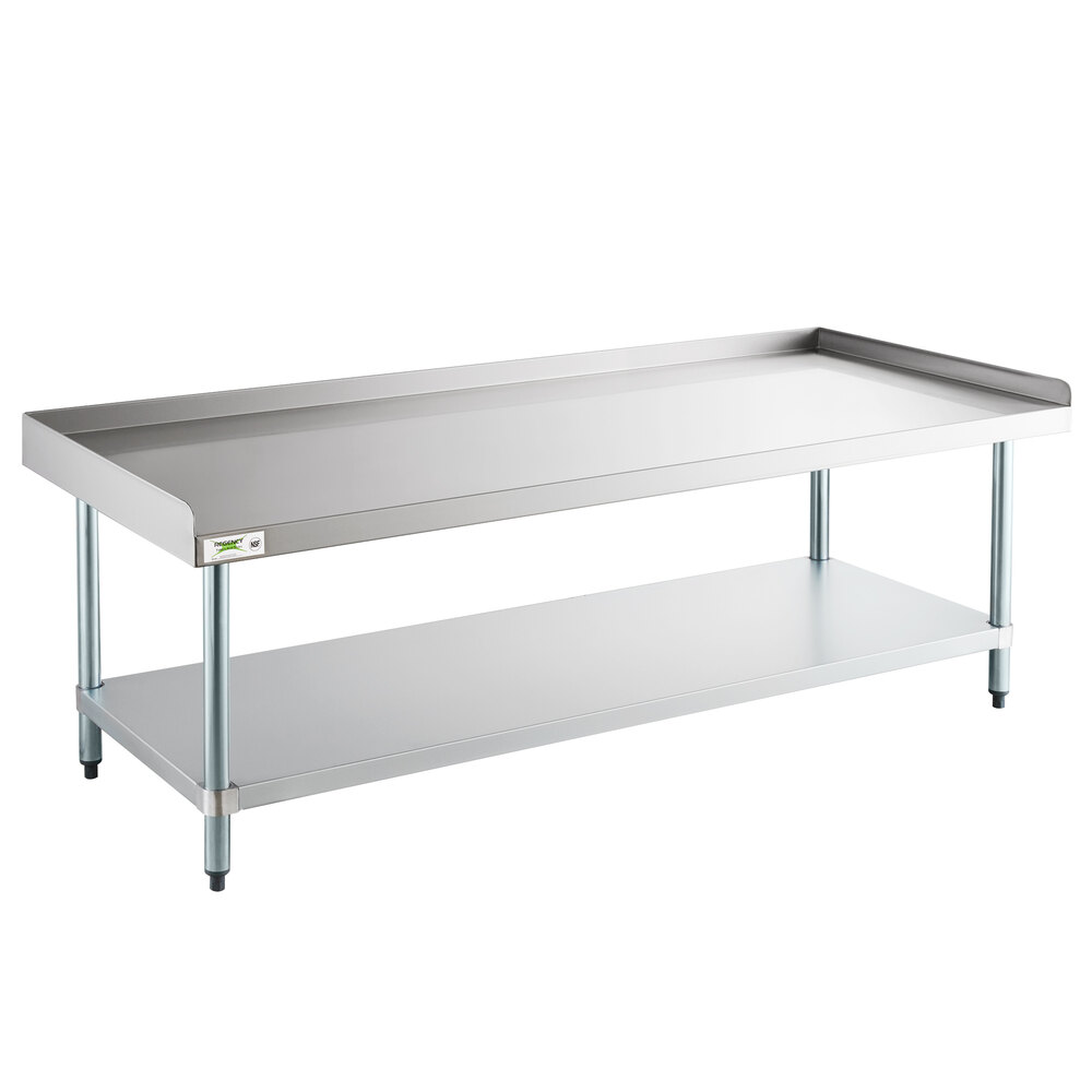 Commercial Kitchen Equipment Stand  30 x 24 16 Gauge Stainless Steel Prep Table 